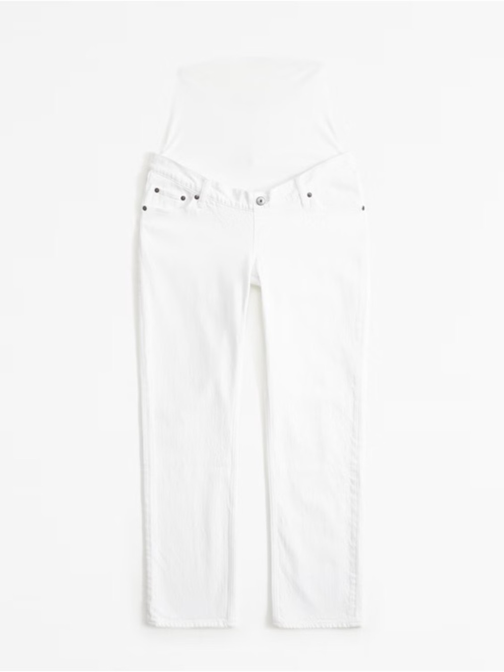 Women’s White Maternity Straight-Leg Jeans size 24 short